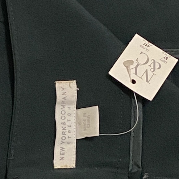 New York & Company NYC Womens Skirt Dark Green Stretch Career Sz 10 NWT - Picture 6 of 8